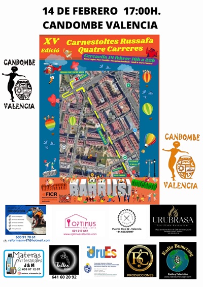 CARNAVAL 14 DE FEBRERO CANDOMBE VALENCIA